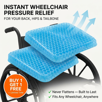 GridRelief™ Honeycomb 100% Gel Wheelchair Cushion